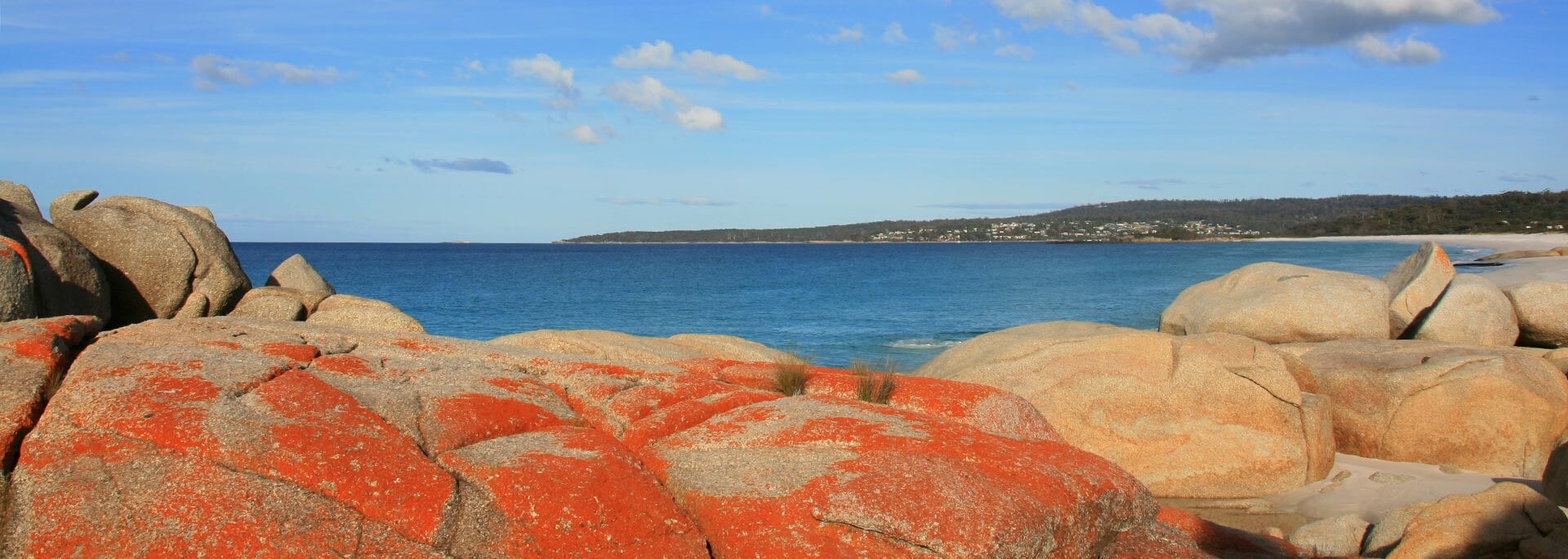 Wie ich an der Bay of Fires zwischen roten Findlingen relaxte