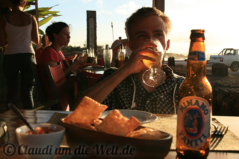 Tahitianisches Bier auf der Osterinsel