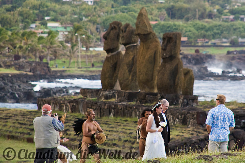 Hochzeit mit Rapanui-Begleitung