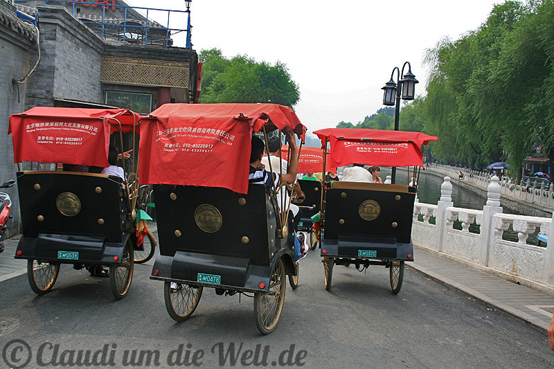 Rikshaws in Peking