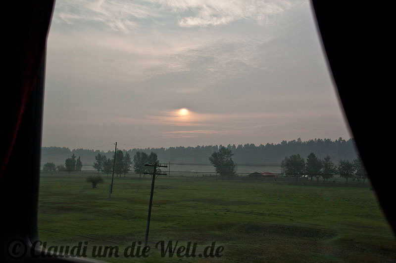 Sibirien aus dem Zugfenster
