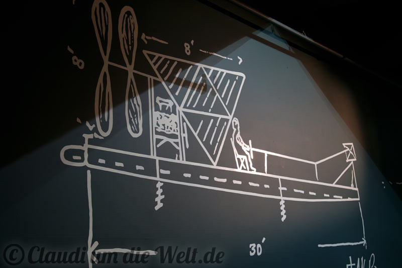 Skizze eines Flugzeuges