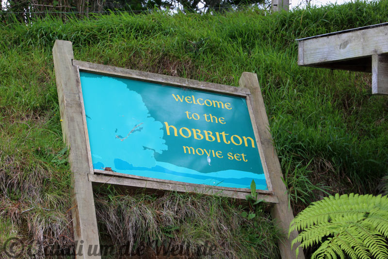 Hobbiton Eingangsschild