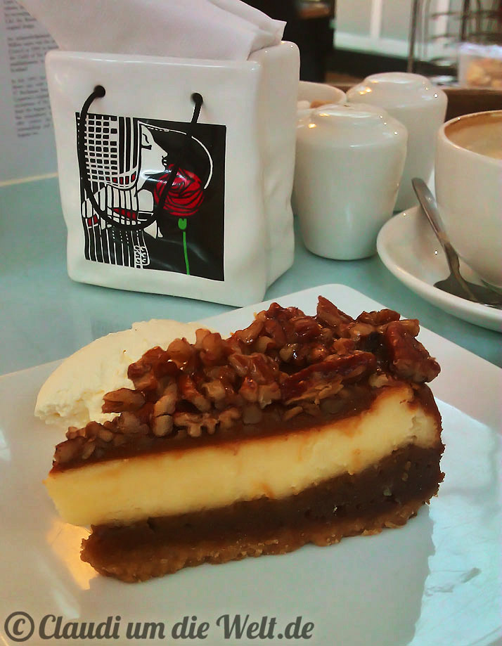Pekannuss-Käsekuchen im Willow Tea Room