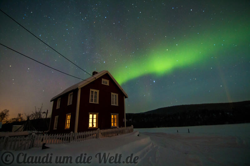 Nordlicht über der Karasjok Fjellstue