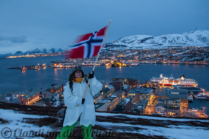 Flagge über Hammerfests Salen