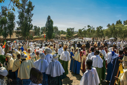 Marienfest in Aksum Äthiopien