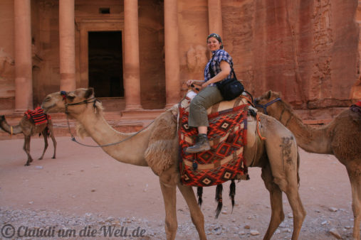 Kamelritt durch Petra