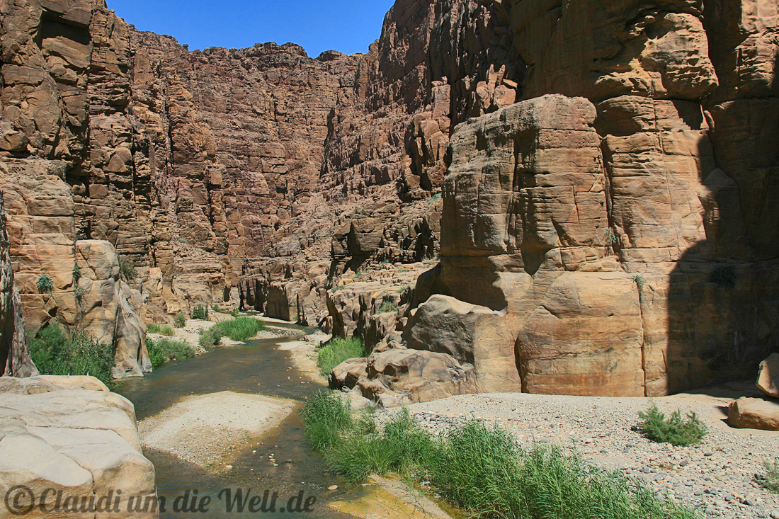 Wadi Mujib im Süden Jordaniens
