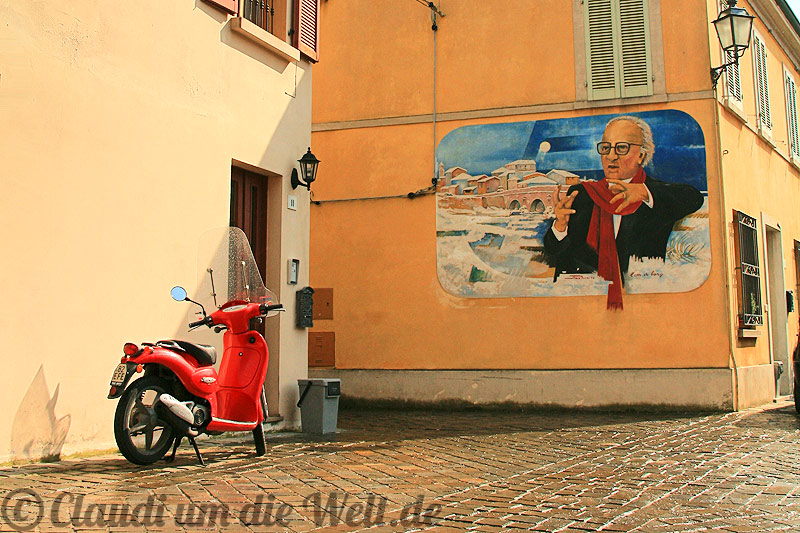 Rimini Fellini Wandmalerei