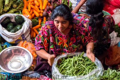 Gemüsestand in der Markhalle, Chichicastenango
