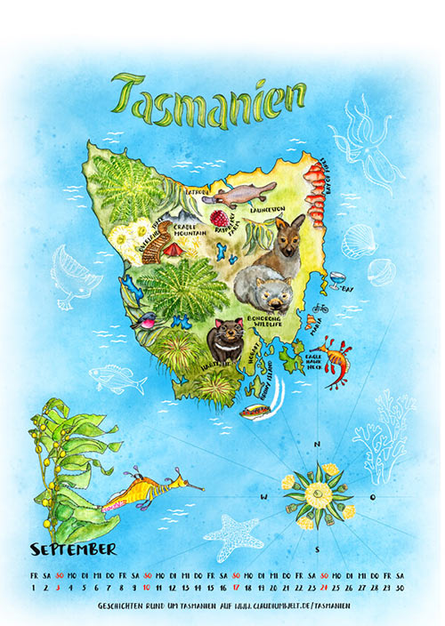 Kalender Illustrierte Inseln