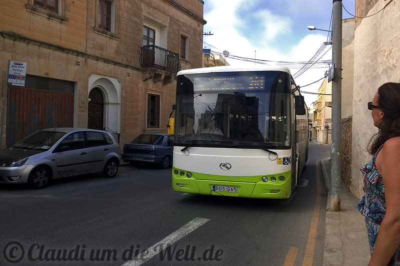 Per Bus über die Insel Malta