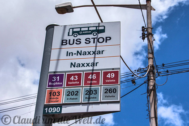 Bus Stop in Naxxar