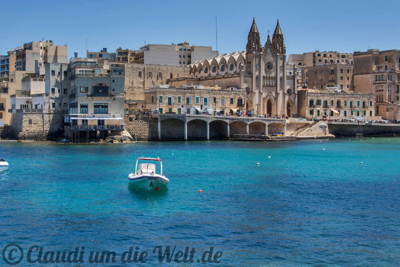St Julian's Bay in Malta