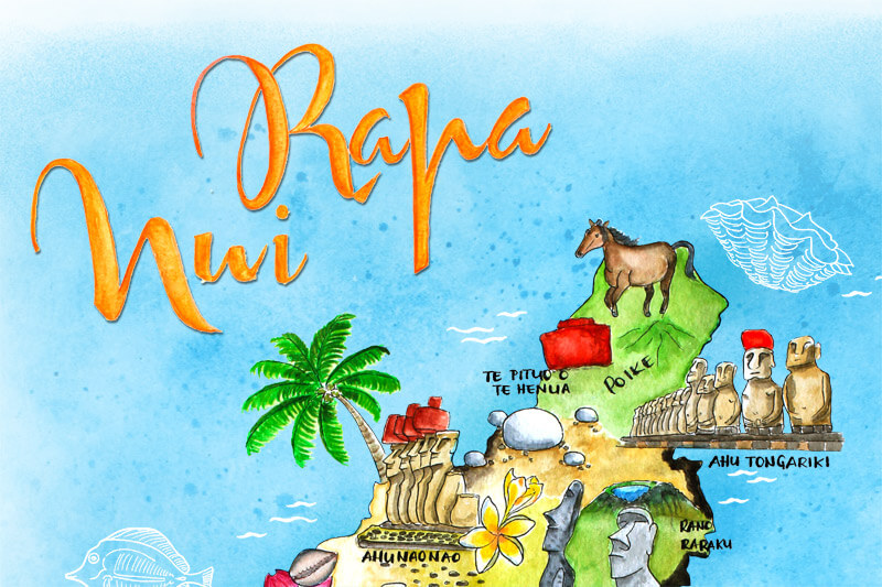 Kalenderblatt Februar 2017 - Osterinsel