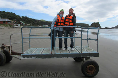Puinhuil - mit dem Wagen zu Boot