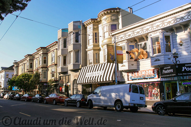 Viktorianische Häuser in der Haight Street
